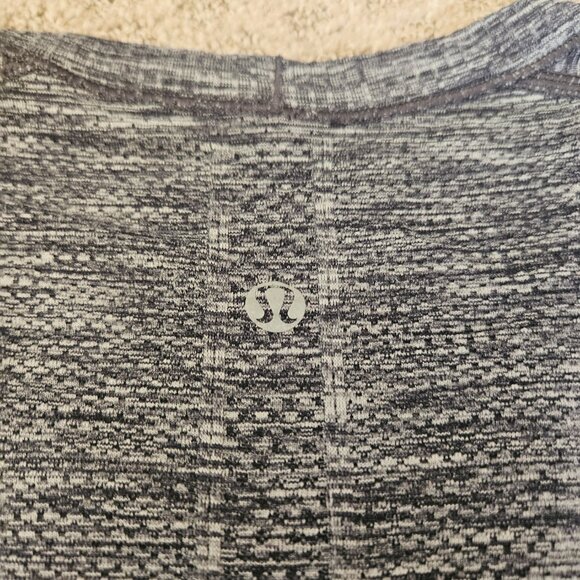 Lululemon Swiftly Tech Run Long Sleeves Shirt Women's SZ 10 Gray Heathered Top - Picture 6 of 10